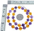 Southwest Amber and Amethyst Bead Necklace KX121137